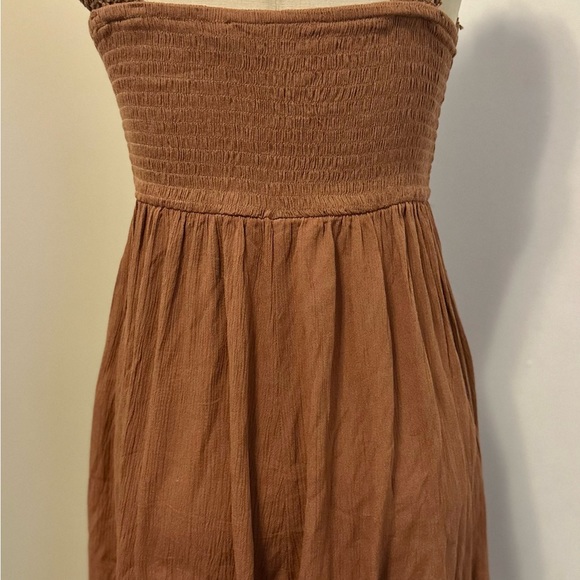 Brown crochet mini dress - Picture 4 of 4